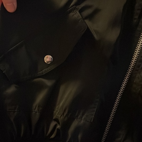 EUC Free People Black Bomber jacket 🖤 , size Small - Picture 6 of 8